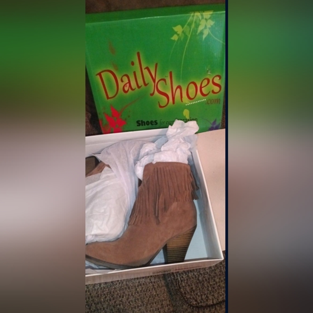 Fringe Booties Size 7